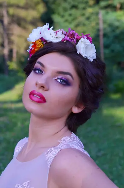 Machiaj pentru ședință foto, stil Fairy tale, realizat de Iulia Mardare